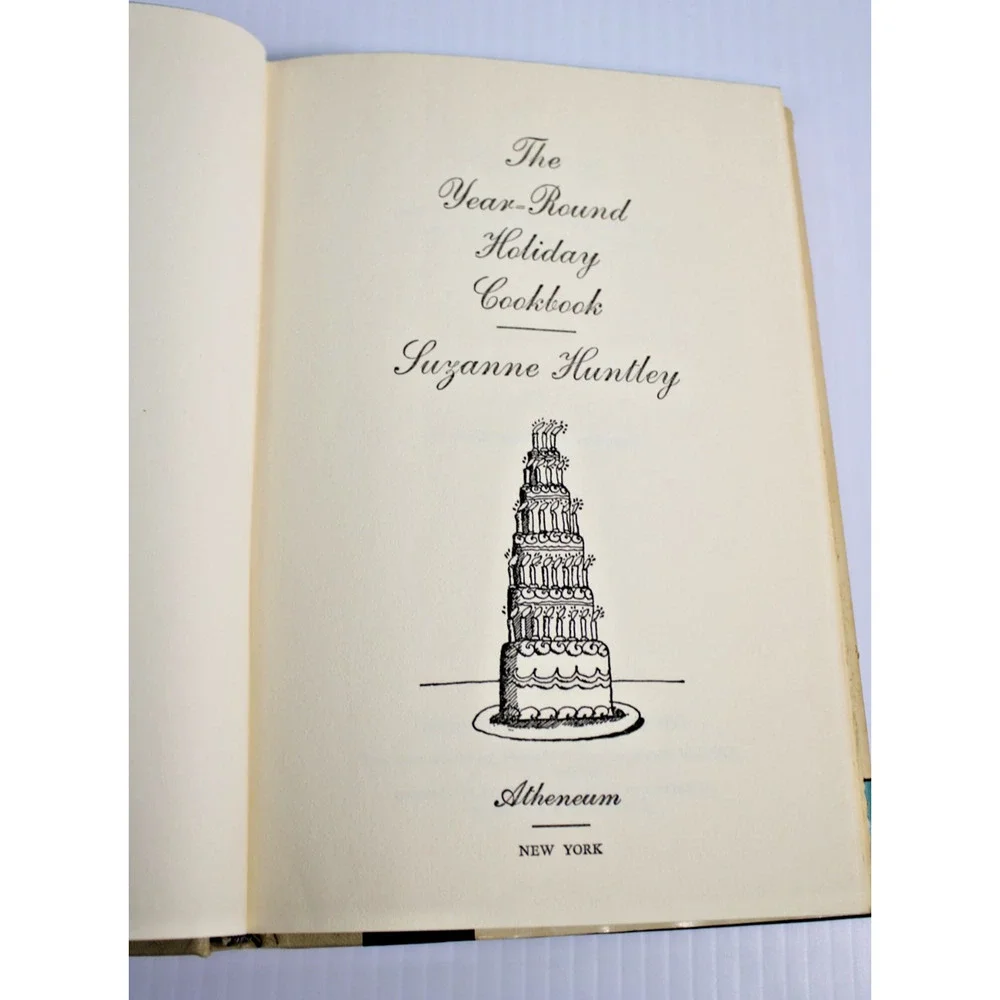 Vintage 1969 The Year-Round Holiday Cookbook Suzanne Huntley Milton Glaser Art